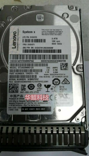lenovo 01GV070 01GV071 2.4TB 10K 12GB SAS 2.5 G3HS M5 X6 Hard Drive HDD