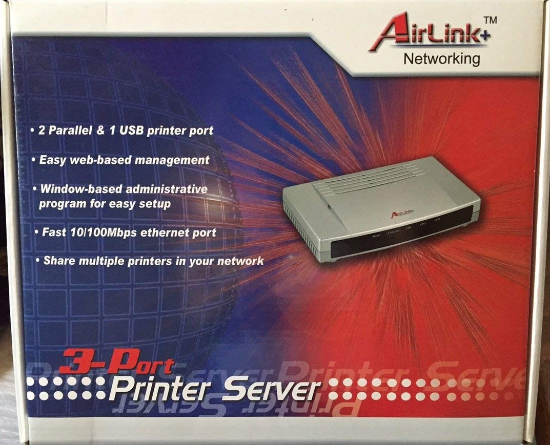 AirLink 3-Port Printer Server APSUSB2