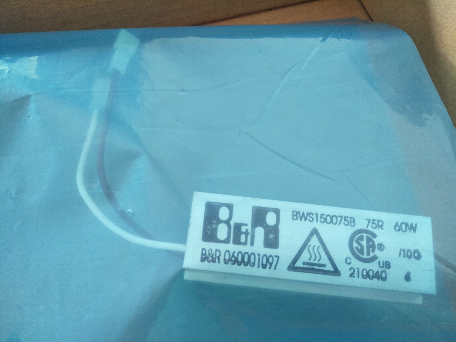 SERVO DRIVE SERVO resistencia metálica BS B&R BWS150075B B&R 060001097