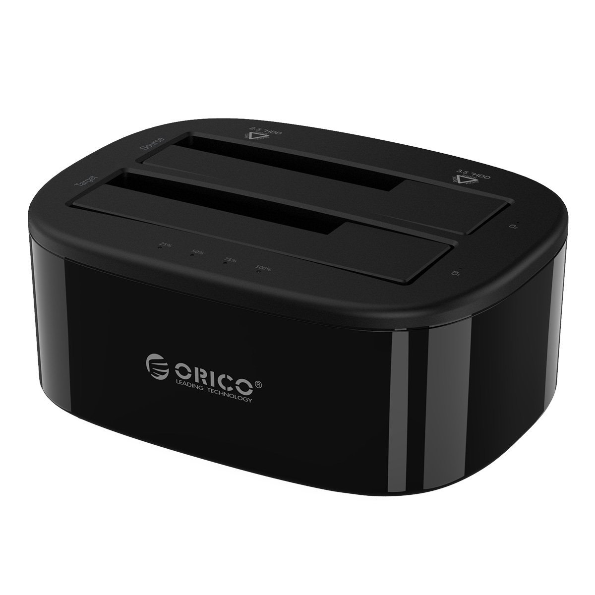 ORICO Dual-Bay Hard Drive Docking Station for 2/5 / 3/5 inch SATA HDD/SSD with Offline Clone Function