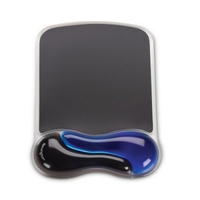 Alfombrilla para ratón y reposamuñecas Kensington® Duo Gel Azul Negro P5115