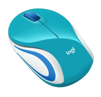 Mouse LOGITECH MINI Mouse M187, Verde Azulado, RF inalÃ¡mbrico