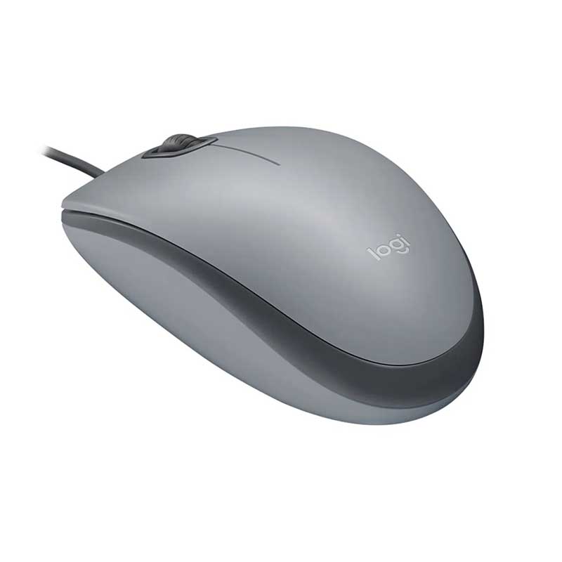 MOUSE LOGITECH M110 SILENT ,GRIS, ALAMBRICO