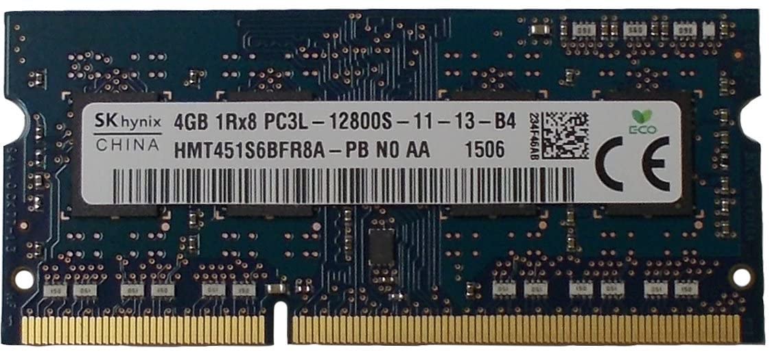 Memoria RAM de 4 GB (1 x 4 GB) DDR3 PC3 – 12800,1600 MHz, 204 pines SODIMM para portátiles