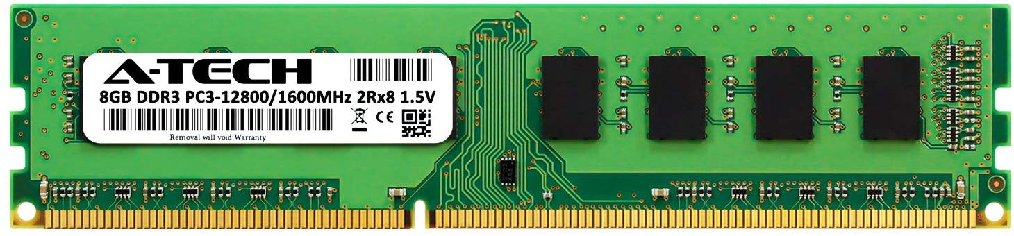 Memoria A-TECH 8gb DDR3 1600 PC3-12800 Non-ECC Unbuffered DIMm