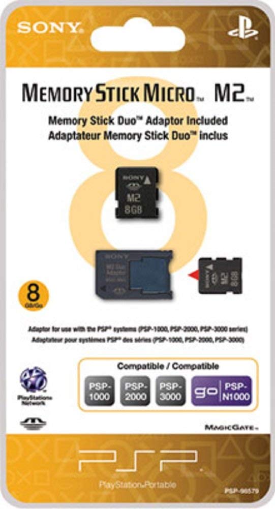Sony PSP 8GB Memory Stick Micro con adaptador M2