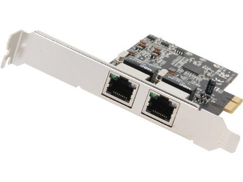 Rosewill Dual Port RJ45 10/100/1000Mbps Gigabit PCI Express, PCIe Network Adapter/Network Interface Card/Ethernet Card, Win10 Supported