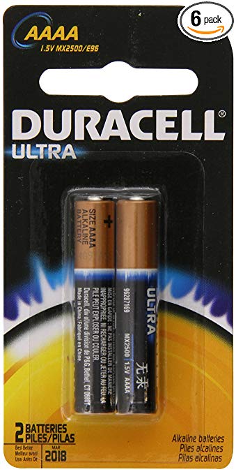 BATERIAS DURACELL ULTRA ALCALINAS -AAAA- 2 UNIDADES -PAQUETE DE 6-