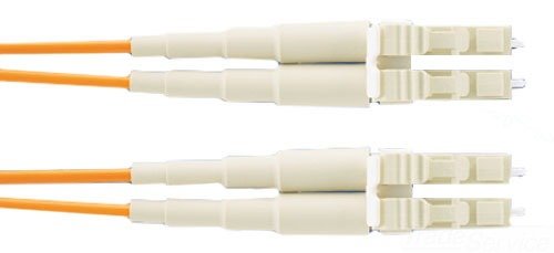 Panduit F6E10-10M3Y - Cable de fibra óptica (3 m, OFNR, LC, LC, Male connector/Male connector, Naranja)
