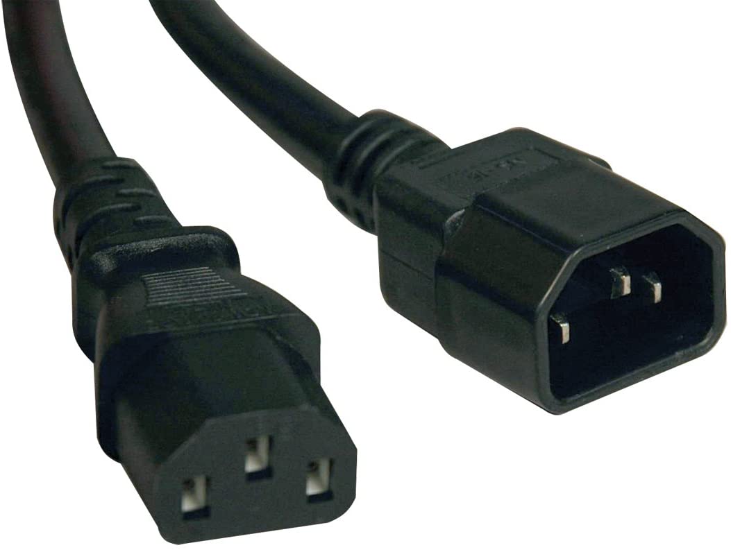 Tripp Lite Cable de Extensión de Alimentación para Ordenador Estándar 10A, 18AWG (IEC-320-C14 a IEC-320-C13) 8 pies.(P004-008) Negro