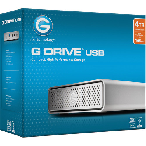 G-Technology 4TB G-DRIVE USB G1 USB 3.0 Hard Drive