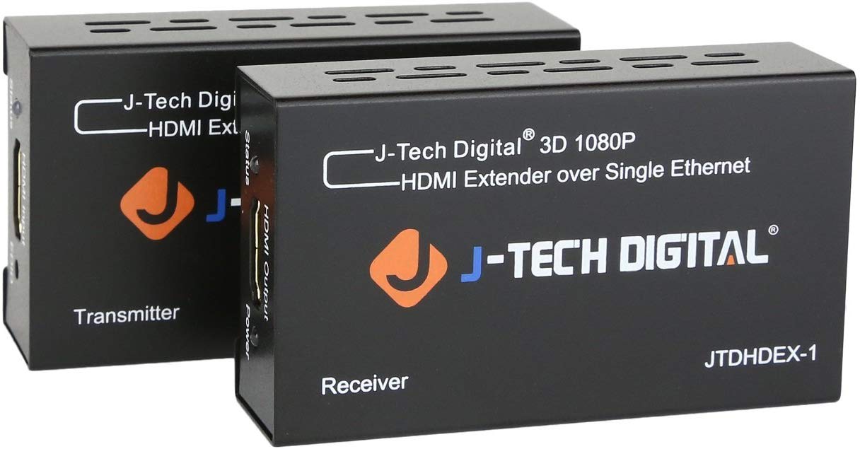 J-tech Digital Hdmi Extensor sobre Tcp/ip Ethernet over Single Cat5e cat6  1080p  JTDHDEX-1