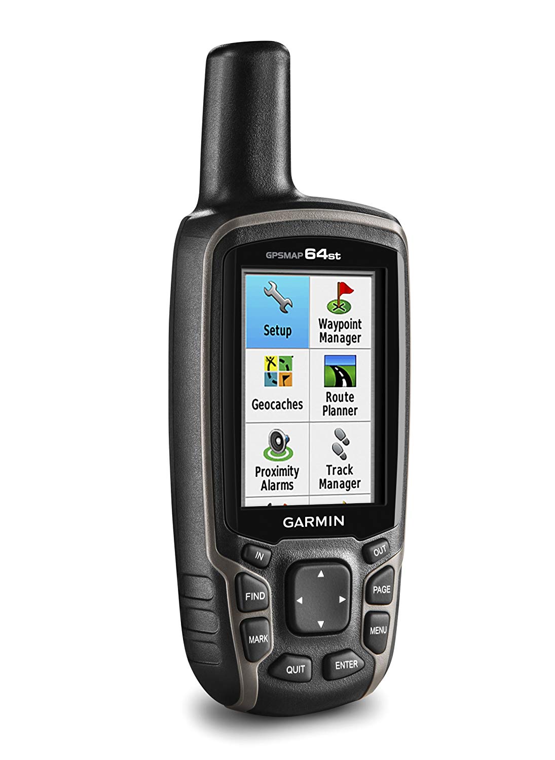 Garmin GPSMAP 64st, TOPO US 100K con GPS de alta sensibilidad y receptor