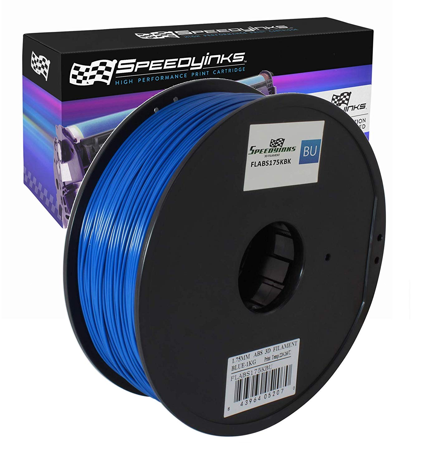 Tintas Speedy ABS Filamento de impresión 3D 1.75 mm Carretes (Azul)