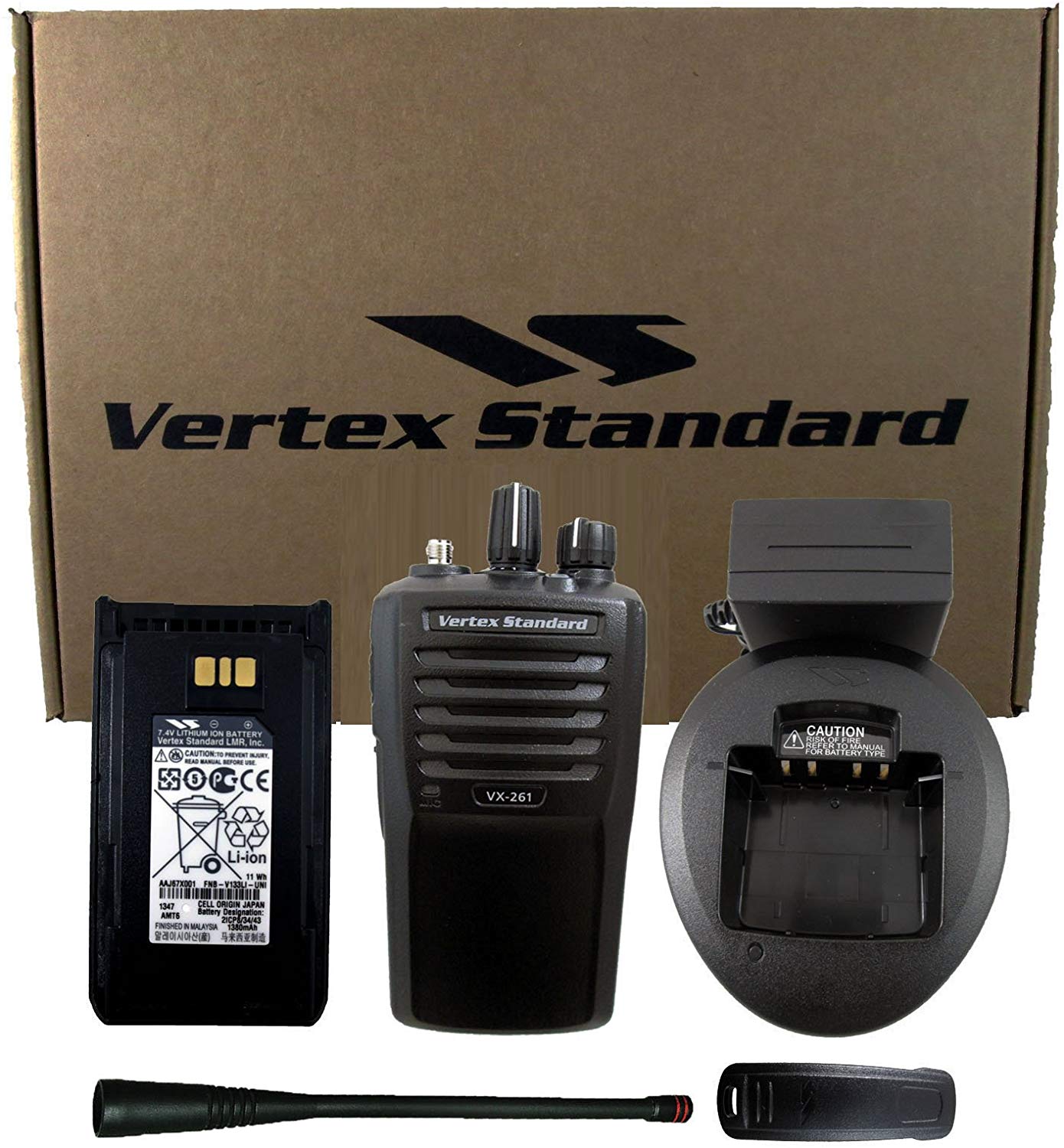 Vertex VX-261-G7-5 UNI UHF 450-520MHz - Radio portátil de 2 vías (5 W, 16 canales)