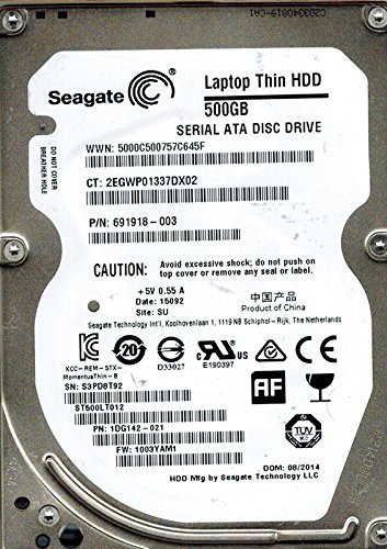 SEAGATE ST500LT012 P/N- 1DG142-021 F/W-1003YAM1 500GB SU