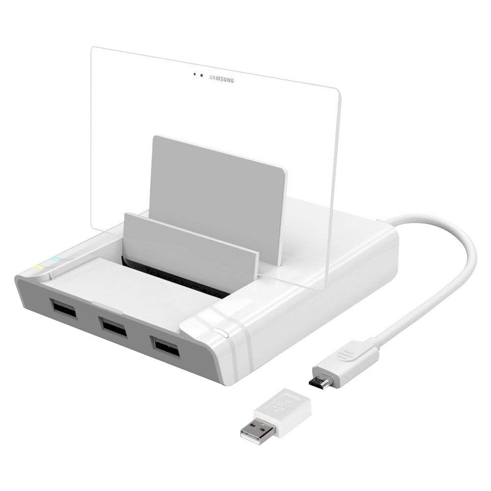 UNITEK Charge and Sync OTG Dock Station with 3-Port Hub+RJ45 Fast Ethernet Adapter, with Smart Stand for Android/Windows Phone Tablet
by Unitek