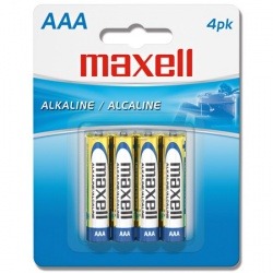 PILA AAA PAQUETE C/4 PILAS MAXELL