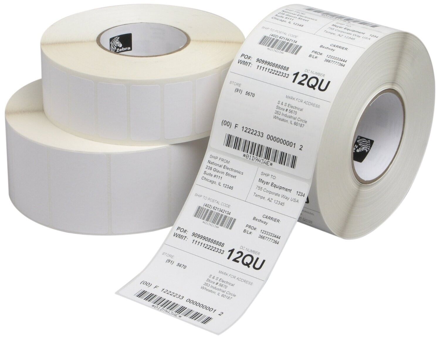 Etiqueta de papel Zebra Z-Select 4000D - 10015341 (paquete de 12)-