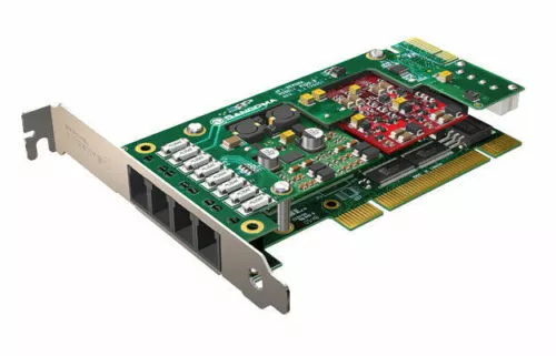 SANGOMA A20002D PCI 4 FXO CON A200 Y MÓDULO ECHO ( CONDICION: USADO)