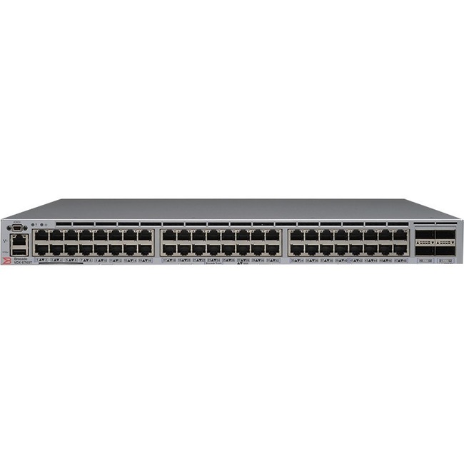 Brocade BR-VDX6740T-64-F VDX 6740T 48-Port 10Gb Switch with 4x 40Gb QSFP JMW