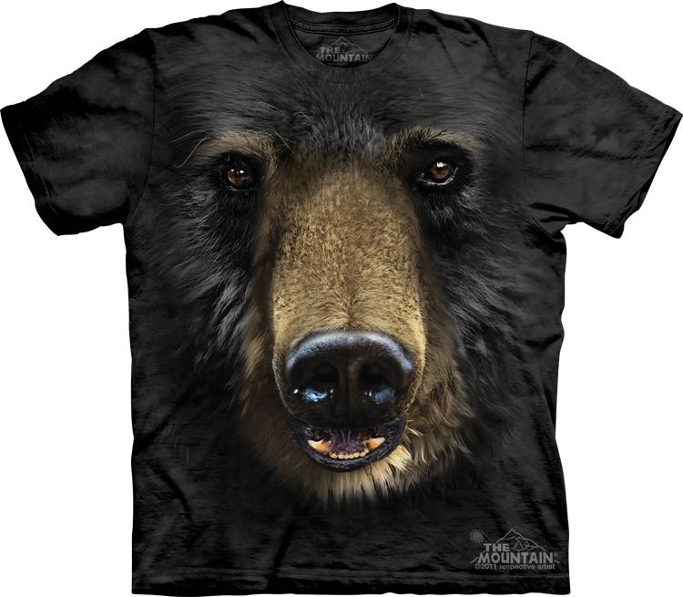 Black Bear Face T-Shirt