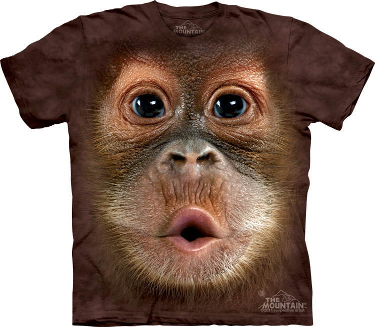 Big Face Baby Orangutan T-Shirt