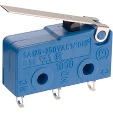 Microinterruptor de palanca con bisagra SPDT, 5 A a 250 V CA