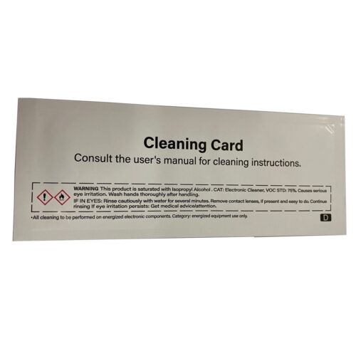 5pcs 105999-311 Cleaning Card For Zebra ZC100 ZC300 Series,54x172mm