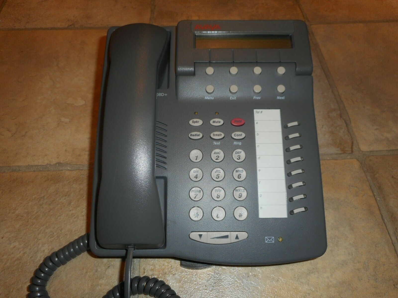 Avaya 6408D+ USADO Digital Grey Telephone w/ Base