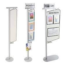 Display stand with magnetic surface COM DESIGN Width 19,69 Inch Version With curved headband