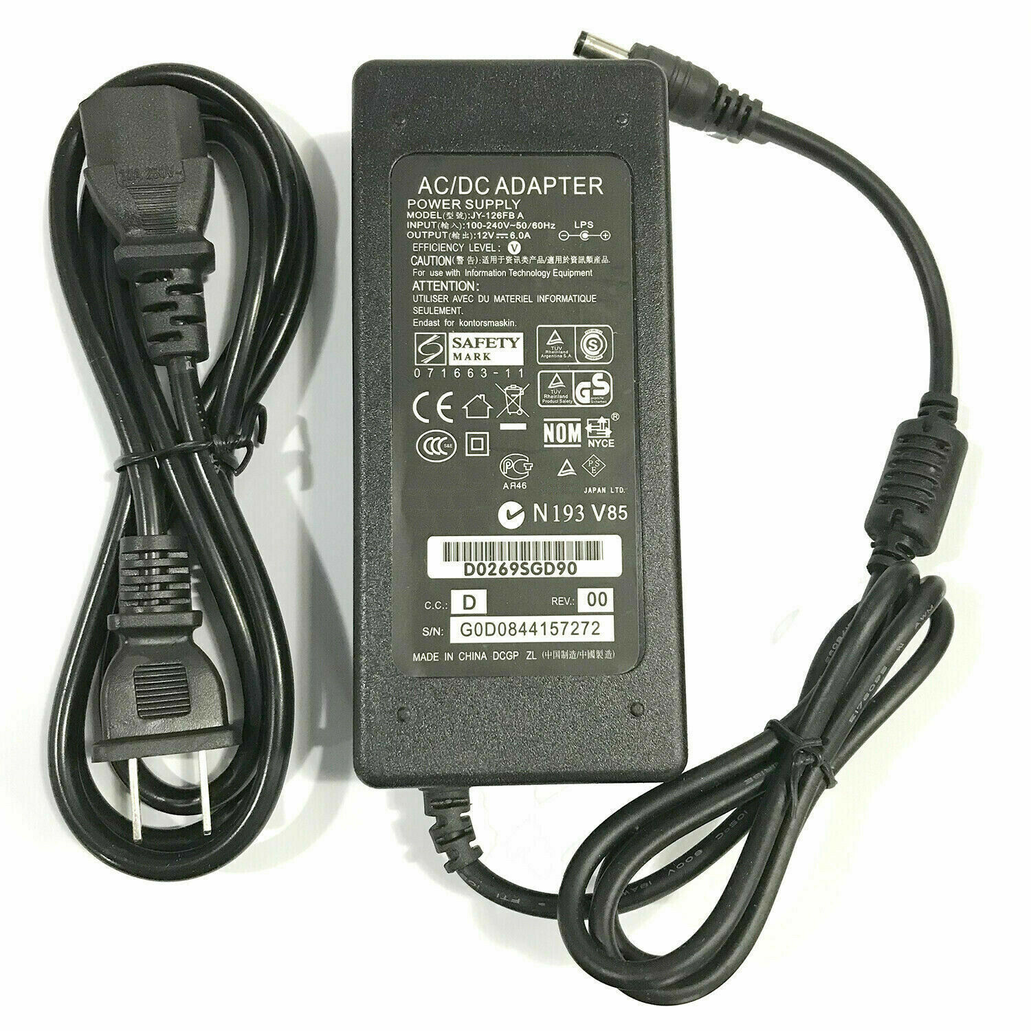 12V 1/2/3/5/6/8/10A Power Supply AC to DC Adapter For 5050 3528 RGB LED STRIP 6A.