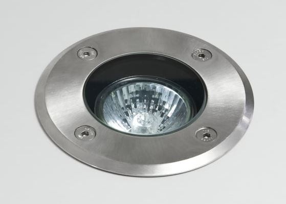ASTRO 1312001 Gramos Round Outdoor Ground Light Brushed Stainless Steel