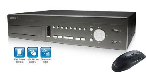 AVTECH MDR686ZB- DVR 8 CANALES 240 FPS/ H.264/ MULTIPLEX/ VGA&BNC / 4 CANALES DE AUDIO/ INTERFAZ SATA/ CMS /PTZ
