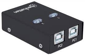 Manhattan Hi-Speed Switch USB 2.0 162005, 2 Puertos