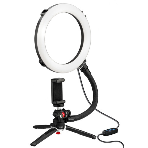 OBEN TTVLK-8 TRIPOD VLOGGING KIT WITH RING LIGHT (8")