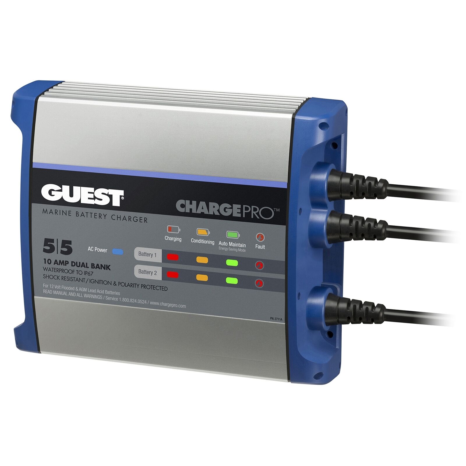 GUEST 2711A 10 Amp Dual Output On-Board Battery Charger (5/5)
