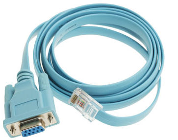 6FT CONSOLE CABLE W/RJ45 & DB9F .