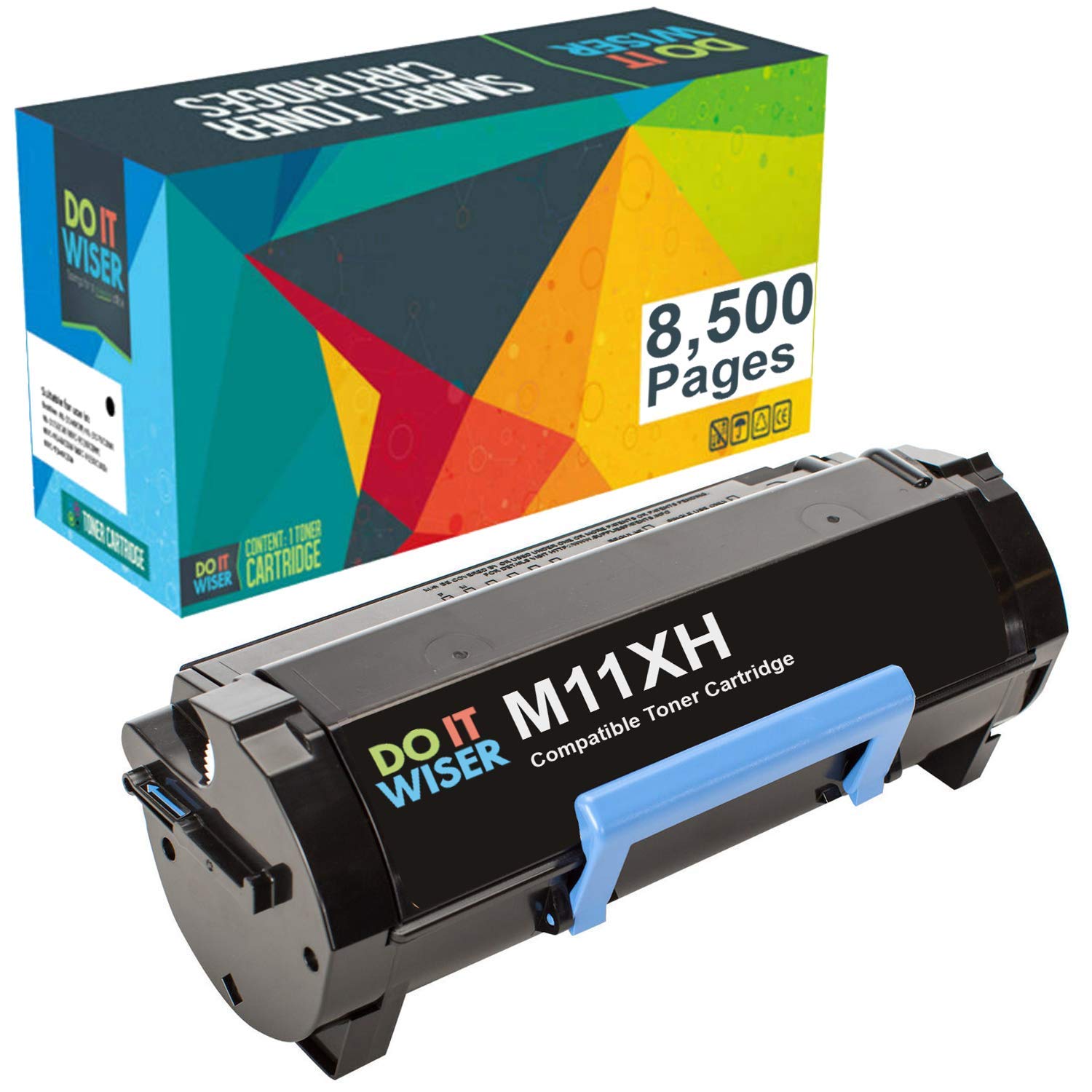 Toner compatible para Dell B2360d B2360dn B3460dn B3465dn B3465dnf MFP, Negro