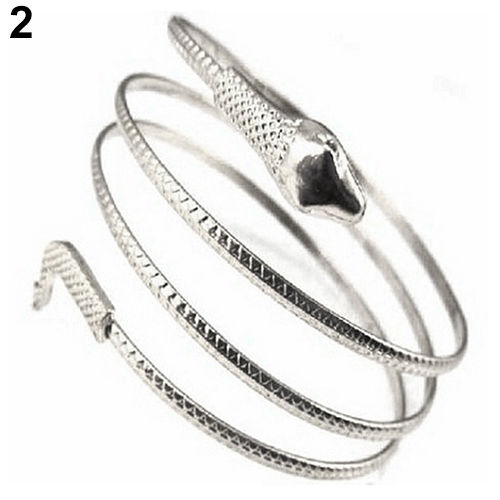 Girl Commend Coiled Snake Spiral Upper Arm Cuff Armlet Armband Bangle Bracelets