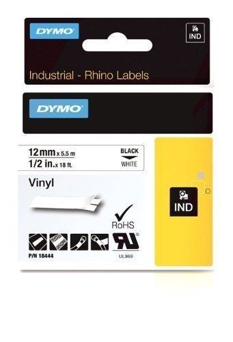 DYMO CINTA DE VINILO INDUSTRIAL 1/2 x 18 ft - BLANCO