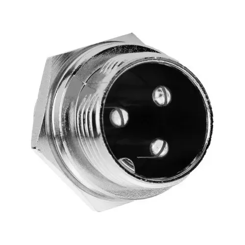 CONECTOR DE AVIACIÓN DE 3 PINES GX16 (MACHO-HEMBRA)