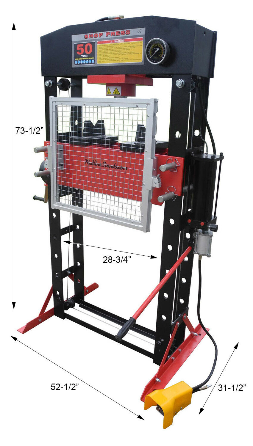 RE50T 50 Ton prensa tienda Redline Auto Automotriz Hidráulico De Aire De Metal