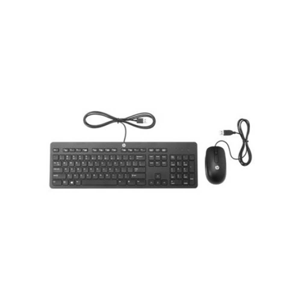 Teclado y mouse USB delgado de HP