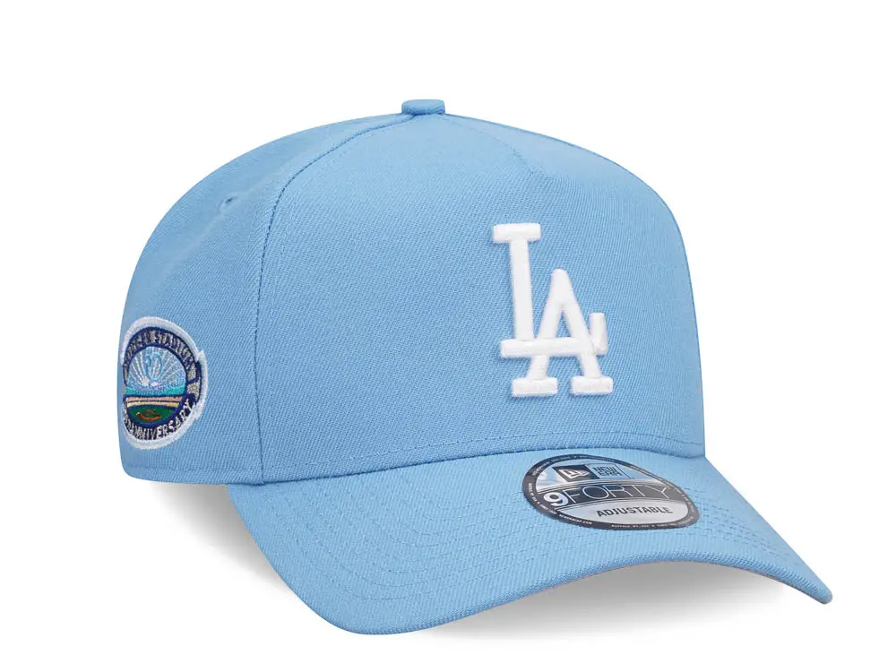 NEW ERA LOS ANGELES DODGERS 50TH ANNIVERSARY SKY BLUE 9FORTY A FRAME SNAPBACK GORRA.