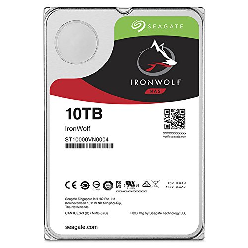 SEAGATE 10TB IRONWOLF NAS SATA 6GB/S NCQ 256MB CACHE DISCO DURO INTERNO DE 3.5 PULGADAS (ST10000VN0004)