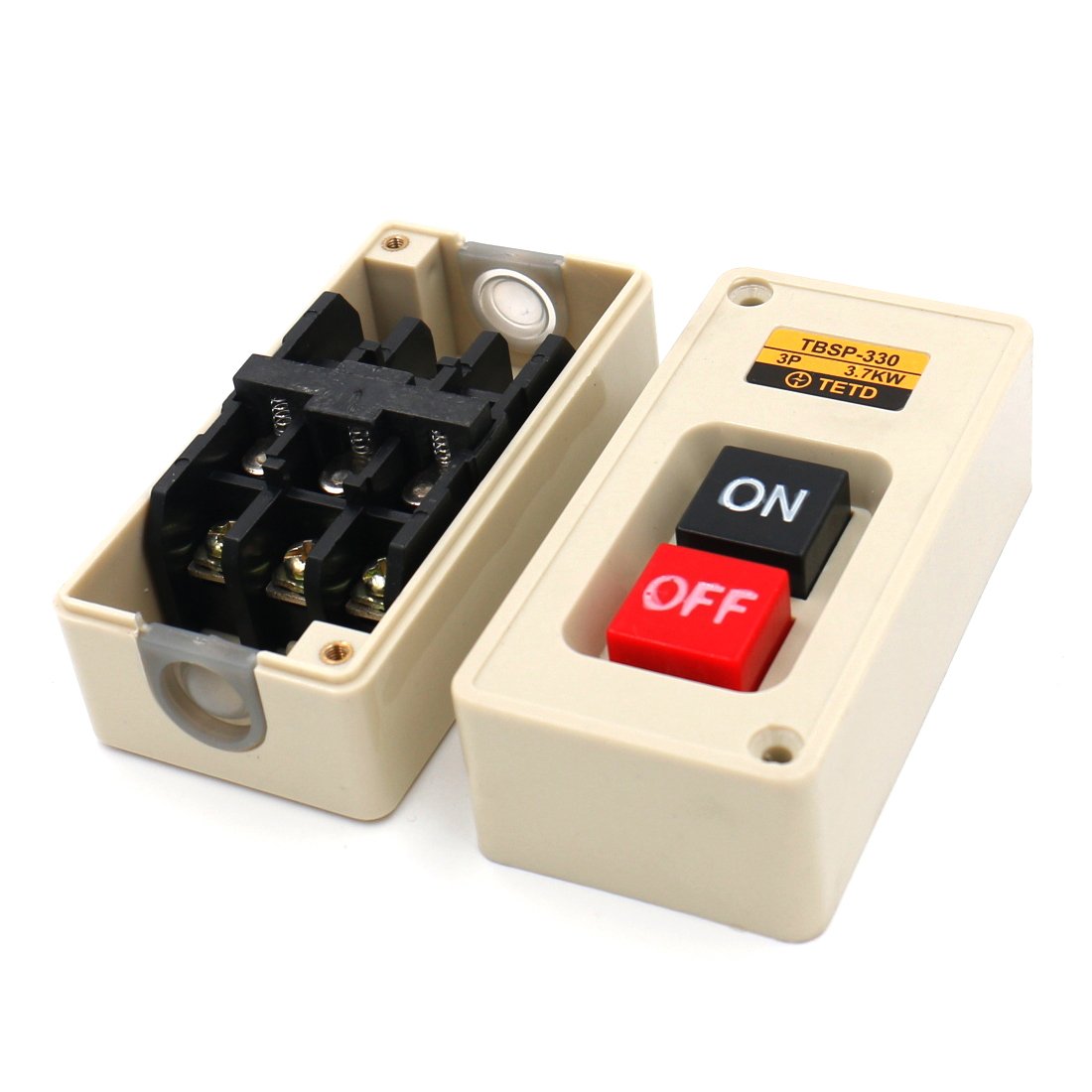 Interruptor de botón pulsador  Fase 30A 3.7KW Autobloqueo Encendido / apagado Energía