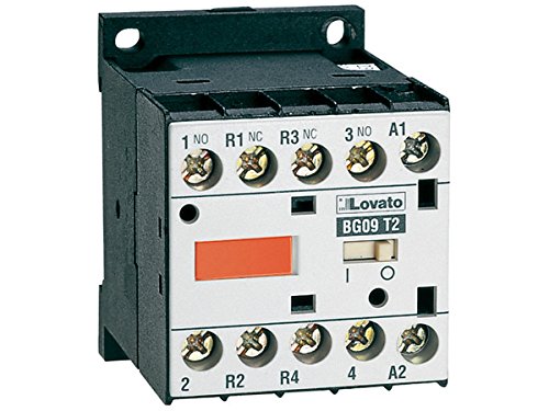 Lovato Electric 11BG09T2A12060 4 Pole Mini Contactor, BG09.T2A, 120V 60 Hz