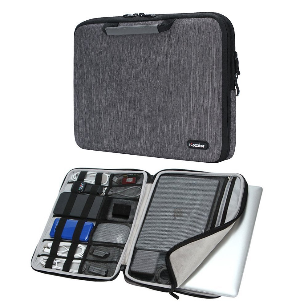 Bolsa protectora para computadora portatil 15-15.6 pulgadas iCozzier  color gris.