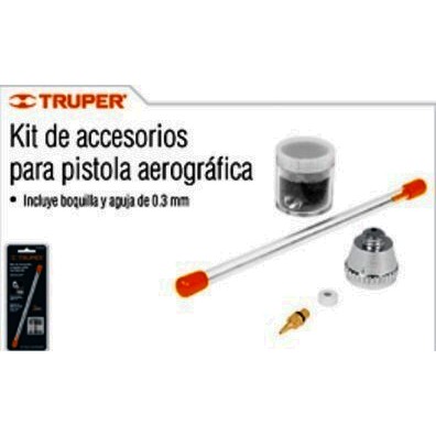 KIT DE REFACCION PARA AEROGRAFO INCLUYE BOQUILLA Y AGUJA DE 0.3mm.